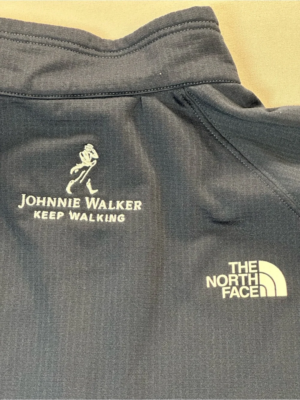 The North Face Half-Zip Pullover Active Top, Johnnie Walker Embroidered - Large
